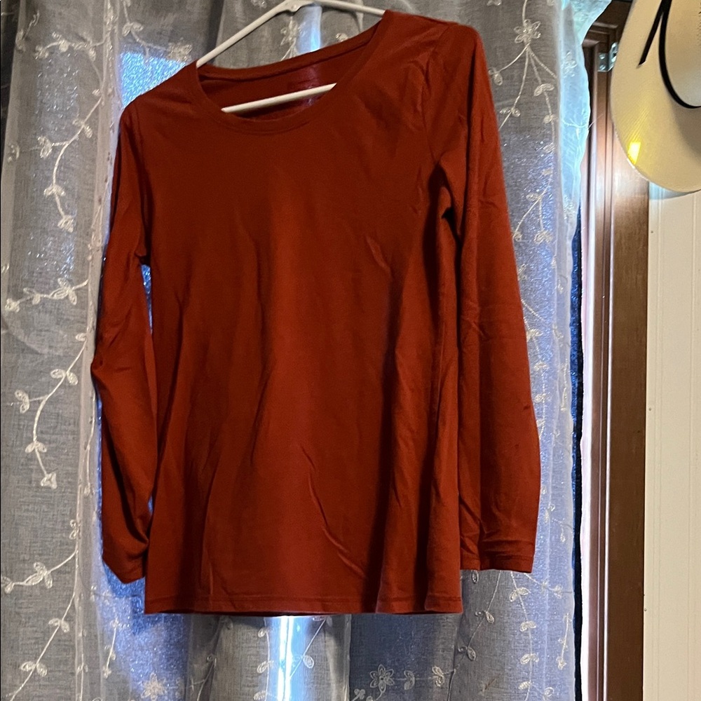 Rust Long Sleeve Top